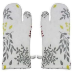 Wholesale <b>Cheap</b> Price Custom Printed Logo Eco-Friendly Sustainable Cotton Oven Mitts Kitchen Oven Safe Washable Reusable - Product Image 1