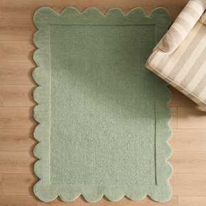 New Zealand Wool/Cotton Hand Tufted Luxury Modern Scandinavian Striped Thick Pile <b>Carpet</b> Custom Size Handmade Area Rug for - Product Image 1