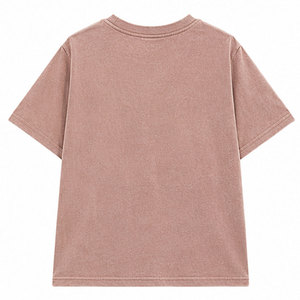 T-shirt en tricot léger et respirant à manches courtes et col rond pour filles, vêtement décontracté tendance avec impression et broderie personnalisées - Product Image 2