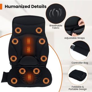 Coussin de siège chauffant pour massage du dos, pour soulager la douleur - Product Image 2