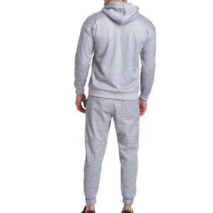 Ensemble de survêtement pour homme avec impression de lettres personnalisées, sweat-shirt à capuche et pantalon de jogging, 2 pièces, en molleton, tenue de sport décontractée pour la salle de sport - Product Image 3