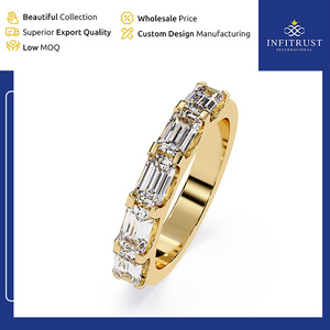 Genuine Supplier Selling Excellent VVS Clarity DEF Color Handcrafted 925 Sterling <b>Silver</b> <b>Solitaire</b> Diamond <b>Rings</b> from India - Product Image 4