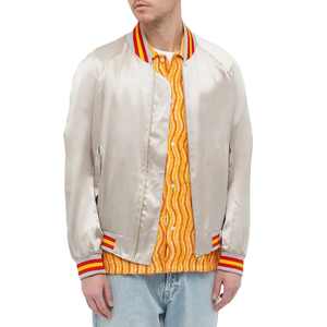 แจ็คเก็ตบอมเบอร์ไนลอนสำหรับผู้ชายคุณภาพสูงสำหรับฤดูหนาว  รับสกรีนโลโก้  แจ็คเก็ตบอมเบอร์สะท้อนแสงสไตล์ใหม่สำหรับผู้ชาย  สำหรับกิจกรรมกลางแจ้ง - Product Image 3