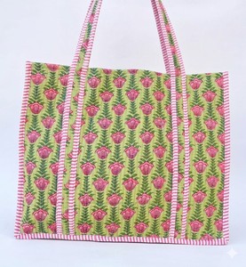 Bolso de Mano Acolchado con Estampado Artesanal Indio para Mujer, Bolso de Compras de Moda para Invierno y Verano, Bolso de Hombro con Flores Geométricas Multicolores - Product Image 2