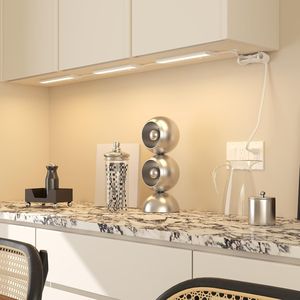 Luci LED Dimmerabili Halo da 12 Pollici per Bancone Cucina, Cablaggio Diretto, 4 Pezzi, 2700K/4000K/5000K, Bianche, UC0112WH2, Luci per Armadietti - Product Image 3