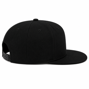Gorra Snapback Personalizada de 6 Paneles con Visera Plana, Corona Alta, Correa de Plástico Ajustable, Gorra de Béisbol Estilo Hip Hop, Color Sólido, Unisex - Product Image 3