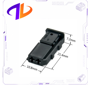 Connecteur de faisceau de câbles automobile Micro Timer II 2 broches mâle/femelle compatible 1563189-1, contact en cuivre, nylon, 1,6 mm, 12 V, 3 A - Product Image 1