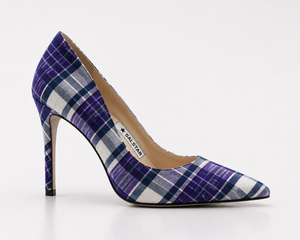 Escarpins de luxe à talons aiguilles pour femme, motif écossais, pour mariage et soirée, personnalisables (design et logo) - Product Image 2