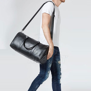 2026 New Design Professional Leather Duffle Bags Zipper Polyester Lining Sport Style Lightweight Comfortable <b>Large</b> Capacity - Product Image 5