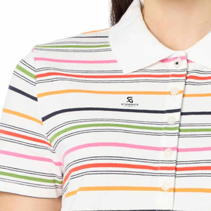 <b>Women's</b> Cotton <b>Polo</b> <b>Top</b> Solid Pattern Short Sleeve Breathable Casual Knitted Shirt Button Up Summer Wear 2026 - Product Image 2