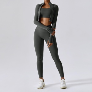 Ensemble de yoga pour femmes, design tendance, séchage rapide, doux, écologique, léger, vêtements de sport pour la salle de sport, la remise en forme en plein air, 2027 - Product Image 2
