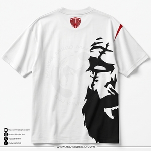 T-shirt en coton personnalisé avec logo Mawra, unisexe, streetwear, tee-shirt oversize, mode décontractée, vêtements à manches courtes, vente en gros - Product Image 4