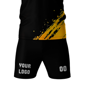ชุดเสื้อฟุตบอลแบบใหม่ ออกแบบเองได้ คอวี ผ้าโพลีเอสเตอร์ 100% สกรีนลายตามสั่ง พร้อมชื่อและหมายเลขทีมของคุณ - Product Image 5