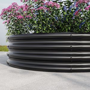 Jardinière surélevée en métal de 47,24 x 11,4 po pour l'extérieur, bac à plantes surélevé pour légumes, idéal pour les jardins et patios. - Product Image 3