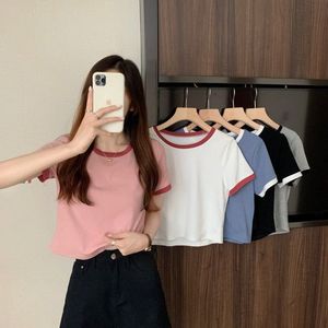 Camiseta de Mujer con Diseño Moderno 2026, Camisetas Casuales de Buena Calidad, Camiseta de Algodón para Mujer en Venta, Camiseta Casual de Algodón para Primavera/Verano - Product Image 3