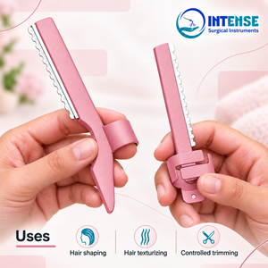 Juego de Navajas Profesionales para Cortar el Cabello, 2 Piezas, Herramientas de Precisión para Peinar y Texturizar el Cabello, para Barberos, Instrumentos Quirúrgicos Intensivos - Product Image 4