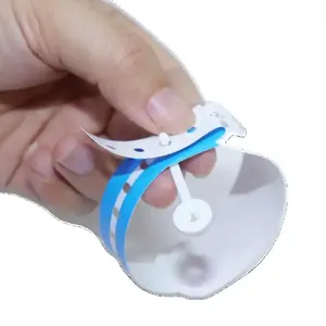Linkwin09 водонепроницаемый настраиваемый браслет виниловые браслеты пластиковый индивидуальный логотип QR-код ПВХ браслет Медицинский ID