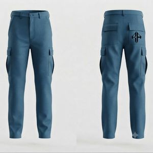 Pantalones de Seis Bolsillos para Hombre, de Cintura Media, con Logotipo Personalizado, Transpirables y de Secado Rápido, en Poliéster/Algodón, por RIVIAN ATLANTIC - Product Image 1