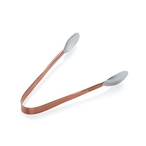 Pince à glaçons et sucre en acier inoxydable doré de qualité supérieure, design martelé, pour whisky, cocktails et bar - Product Image 6