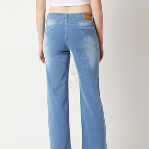 Jeans de Mezclilla Casuales de Cintura Alta y Corte Recto para Mujer, Diseño Nuevo Personalizado, Estilo de Alta Calidad, Pantalones de Mezclilla Cómodos para Mujer - Product Image 5