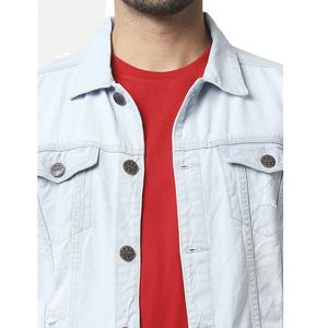 Venta al por mayor de calidad de los hombres chaqueta de mezclilla informal de diseño personalizado con la exportación de moda de tela de cuero personalizada de Bangladesh - Product Image 6