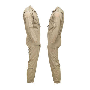 <b>Men's</b> Khaki Flight Suit Workwear Multiple Pockets Reflective Anti-Static Custom CE Certified Breathable Uniform Industrial - Product Image 4