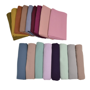 Women Solid Color Cotton Hijabs Lightweight <b>Square</b> <b>Scarves</b> for Daily Wear All Seasons - Product Image 1