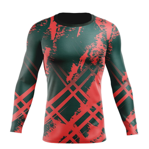 Maillot de sport pour homme, haute qualité, anti-UV, respirant, écologique, séchage rapide, manches longues, anti-bactérien, polyester et élasthanne - Product Image 3