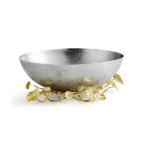 Silver Metal Flower Shiny finished Tables Decorative Luxury Home Decor Large Kitchen Serving Bowl Flower Holder Pedestal - Product Image 4