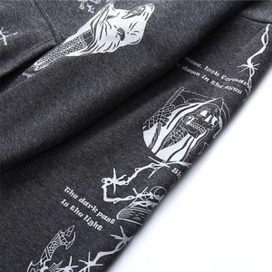 เสื้อฮู้ดดี้โอเวอร์ไซส์ 450 GSM พิมพ์ลายกราฟิกด้วยเทคนิคซิลค์สกรีน ผ้าเฟรนช์เทอร์รี่ ระบายอากาศได้ดี พรีเมียม สไตล์สตรีทแฟชั่นสำหรับฤดูใบไม้ร่วง เสื้อสเวตเชิ้ตสั่งทำพิเศษ - Product Image 6