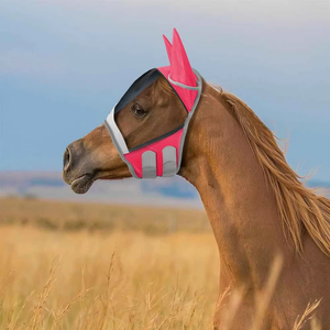 Máscara Antimoscas de PVC con Diseño Personalizado para Caballos, con Protección para Orejas, Ojos y Cara, Resistente y Duradera para Uso Ecuestre - Product Image 2