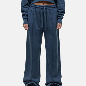 Pantalones Deportivos Lisos Personalizados al por Mayor para Mujer, Pantalones de Chándal con Cintura Elástica Gruesa - Product Image 4