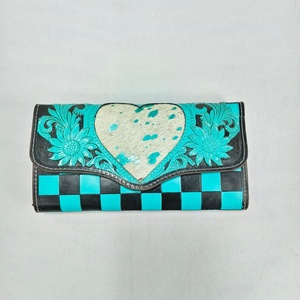 Bolso de Mano de Cuero Genuino de Vaca, Diseño Floral Walla 2026, Hecho a Mano, Cierre a Presión Antirrobo, Elegante, Perfecto para Mujer - Product Image 1