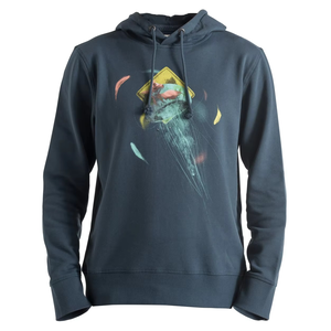 Sweat-shirt à capuche pour homme, bleu foncé, imprimé par sublimation, coupe décontractée, en polyester tricoté - Product Image 1