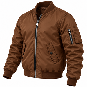 Chaqueta Bomber Oversize para Hombre, Estilo Urbano Moderno, Diseño Personalizado, Cierre de Cremallera, Chaqueta Casual de Moda, Fabricante Mayorista - Product Image 4