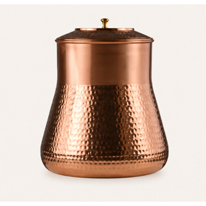 Pure Hammered Copper <b>Water</b> <b>Dispenser</b> <b>for</b> Ayurvedic Wellness Traditional Copper <b>Water</b> Tank with Leakproof Tap <b>for</b> Home <b>Office</b> - Product Image 1