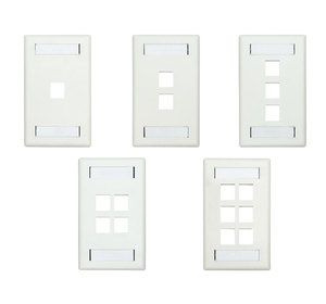 Plaque Keystone en plastique G-jack 1 port avec modèle standard simple taille 261 - Product Image 4
