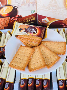 Biscuits au café croustillants et salés du Vietnam, mondialement connus, 360g, emballage en vrac, vente en gros, OEM, ODM, usine - Product Image 2