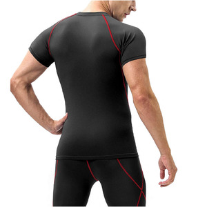 SFANA SPORTS Lightweight <b>Men's</b> Half Sleeve Rashguard UPF50+ Breathable Quick Dry <b>Compression</b> <b>Shirt</b> Spandex/Polyester Gym - Product Image 3