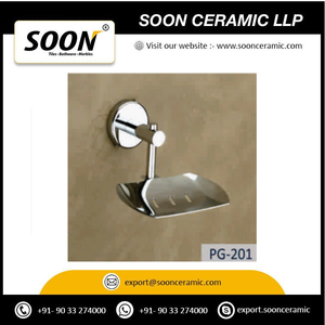 SOON Ensemble d'accessoires de salle de bain contemporains en acier inoxydable chromé à fixation murale, barre porte-serviettes 60 cm, distributeur de savon, porte-brosse à dents - Product Image 3