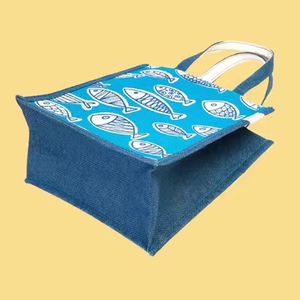non woven plaid tote <b>bag</b> reusable shopping carry <b>bag</b> grocery retail packaging promotional <b>medium</b> size eco fabric handles - Product Image 5
