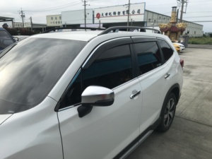 Visière de fenêtre à injection Forester 18-ON 15mm déflecteur de vent à moulage chromé pour fenêtres et portes de voiture Type OEM - Product Image 2