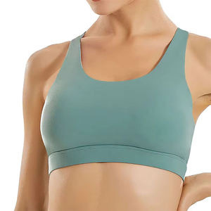 Soutien-gorge de sport à séchage rapide, maintien élevé, pour yoga, gym, course et fitness, avec coussinets amovibles, dos nageur - Product Image 1