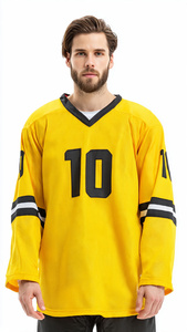 Youth ICE Hockey Jersey Sports Long Sleeve V-Neck Hockey Jerseys Tops Unisex Custom Team Number ICE Hockey Jerseys Tops - Product Image 5