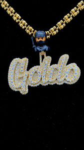 Personnalisé Argent VVS Moissanite Glacé Cursif Lettre Nom Pendentif 100% Passé Diamant Testeur Plaqué Or Hip Hop Émail Bélier Charmes - Product Image 5