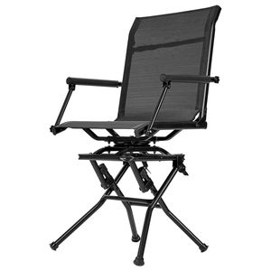 Silla de Caza Plegable Giratoria 360 Grados Silenciosa con Estructura de Acero Reforzada, Asiento Portátil Ligero y Empacado - Product Image 1