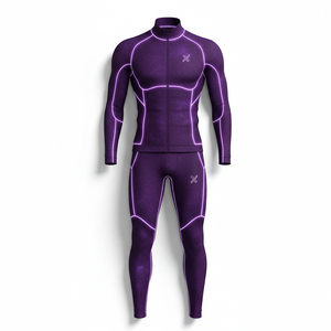 Combinaison de sport à compression extensible dans 4 directions pour hommes, vêtements de sport sans couture, tenue athlétique haute performance, tenue de course professionnelle pour marathon - Product Image 1