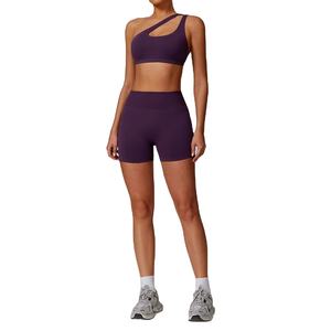 Ensemble de Yoga sans couture pour femmes 2-PC taille haute Leggings à manches longues veste vêtements de sport exercice Fitness taille XL imprimé costume de sport - Product Image 2