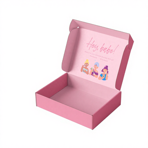 Boxit.pk Custom Corrugated <b>Recyclable</b> Paper <b>Box</b> with Matt Lamination Beauty Skincare & Cosmetic Subscription Packaging - Product Image 1