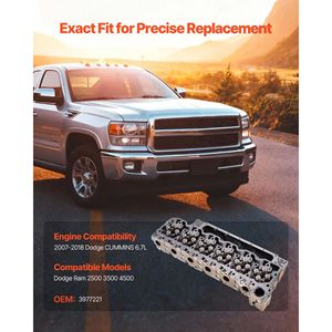 Testata Cilindri di Ricambio per Dodge Cummins 6.7L (2007-2018), Compatibile con Dodge Ram 2500 3500 4500, in Fusione - Product Image 2